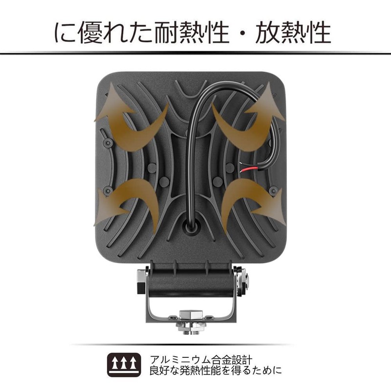 HooMoo LED Work Light, 12V/24V Compatible, 41 Row LED Work