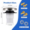 Dreyoo Bathtub Pop up Drain Stopper, Bathtub Drain Plug with
