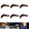 EZlumify Landscape Lighting Gutter Brackets, Mounting Bracket Base Plate for