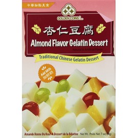 Golden Coins Brand ALmond Flavor Gelatin Dessert