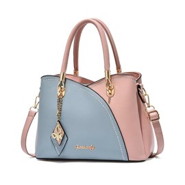 [seizar] Handbag, Shoulder Bag, Women's, Cross-body, PU Leather, 2-way, Stylish (Light Blue Pink)
