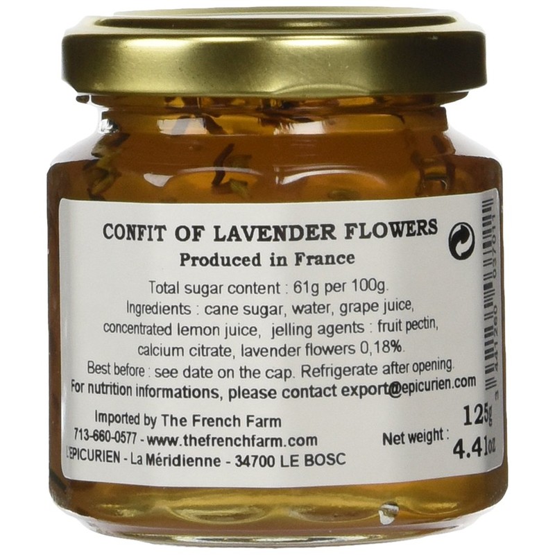 L'Epicurien Confit of Lavender Flowers 4.4 oz.