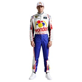 Xelyelmo Ricky Bobby Costume Talladega Nights Jumpsuit Wonder Bread Costume Cosplay Party（Z3890WH,S）