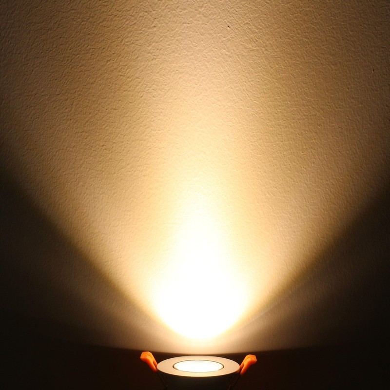 LightingWill 4-Pack 3W CRI80 2inch(51mm) LED Downlight Dimmable COB Directional