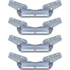 JY PERFORMANCE 4PCS Pontoon Wing Brackets Bunk Bolster Boat Pontoon