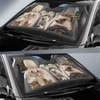 Hedgehog Family Sunshade Car Sunshade for Windshield Window Cute Hedgehog