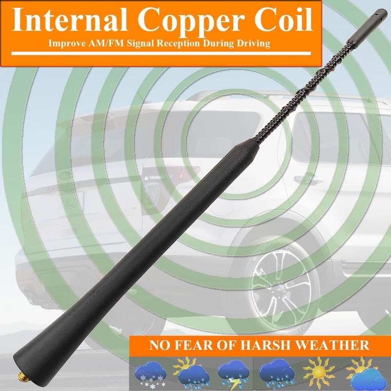 9 Inch Antenna for Ford Explorer (2011-2019), Ford Explorer Antenna,