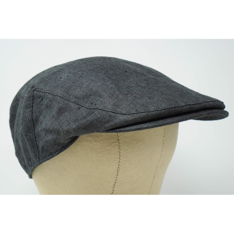 Borges & Scott The Sammy Irish Linen Flat Cap, granite