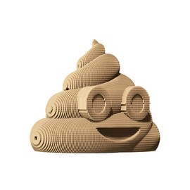 CARTONIC 3D Puzzle Set – Poop – Cardboard 3D Puzzle – The Cardboard Turns Into a Embossed Figure – All Ages – 106 Piece Cardboard 3D Jigsaw Puzzle