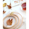 Nurge Premium Beech Wood Gold Clasp Embroidery Hoop 8mm (220mm