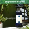 Lighthouse with Rotating Beacon LED Lights - Solar Lighthouse Lamp