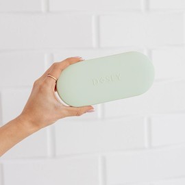 7-Day Pill Compact Weekly Medication Organizer for Travel - Lightweight ABS with Secure Clip Closure, 7 in W x 3.2 in D x 0.7 in H:_Blush