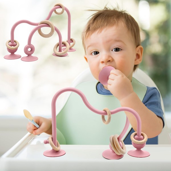 AiTuiTui Baby Teething Toys, Multi Purpose High Chair Suction Teether