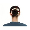Aakarshana Jewels Accesorios para el cabello estilo tradicional indio rojo