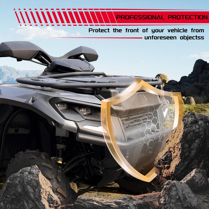 CUSAUTV Front Bumper Guard for Outlander 500 700, Heavy Duty