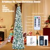 HMASYO 6 FT Pop Up Tinsel Christmas Tree with 100