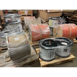 Coroplast New 4 AWG Orange Shielded Copper Wire By the foot Coroplast 9-2611 FHLR2GCB2G