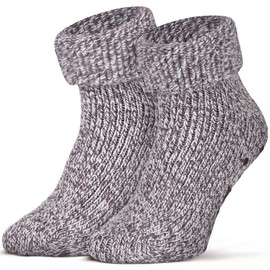 Piarini ABS Stopper Socks – Wool Socks – Winter Socks – Norwegian Socks with Terry Cloth – Women Men – Various Colours – 1 Pair. -