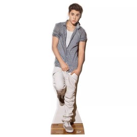 Wet Paint SC580 Justin Bieber Checker Shirt Cardboard Cutout Standup
