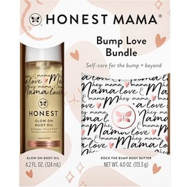 The Honest Company Honest Mama Bump Love Bundle | Body Butter 4 Oz + Body Oil 4.2 Fl Oz Duo | Mama Bundle, 8.2 Fl Oz, 2 Piece Set