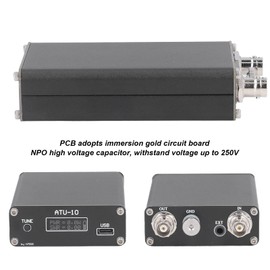 Qrp Tuner ATU‑10 QRP Automatic Antenna Tuner with BNC Connector 0.91in Display Radio Tuner with Stable Connection