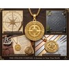 DRINSPER Celtic Compass Necklace for Women Men, Travel Protection Pendant