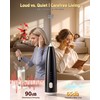 Milk Frother Handheld,Portable Electric Drink Mixer&Wand,Egg Whisk-Black