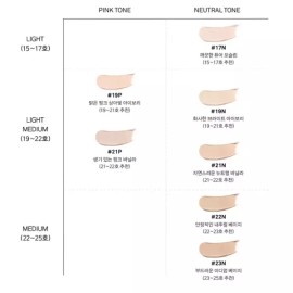 Naeiming 네이밍 제로 그래비티 커버 업 쿠션 리필 23N X2개 BNA Naming Zero Gravity Cover Up Cushion Refill 23N X2 pcs BNA