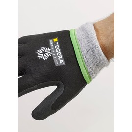 Tegera 8810 Winter Work Gloves, Heat Protection & Cold Protection, Nitrile Foam, Cat II, EN 388 & EN 407 Certified (Size 7, 1 Pair)
