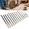 13Pcs Twist Drill Bit 1/4in Hex Shank 1.5‑6.5mm Fast Change