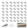 Pack of 50 Self-Tapping Screw Shelf Support Nickel Shelf Support