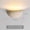 Wabi-Sabi Art Lighting Fixture Nordic Modern Marble Wall Sconce, Half