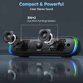 SOULION R200 PC Speaker USB Bluetooth Soundbar for Laptop, Monitor, Gaming