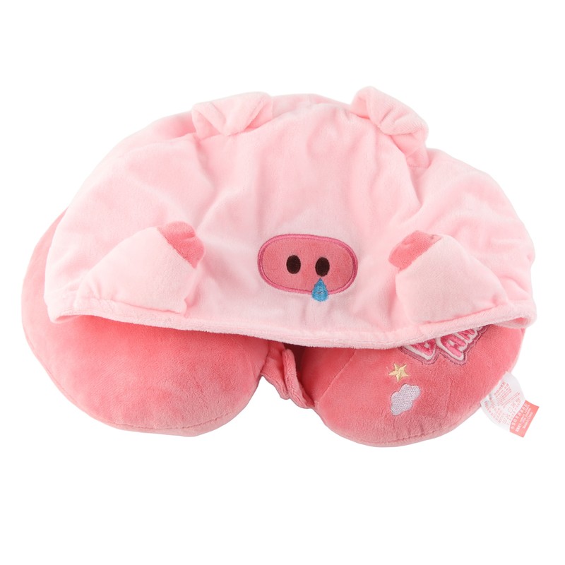 Hooded Neck Pillows Hoodie U Shape Travel Pillow Head Chin