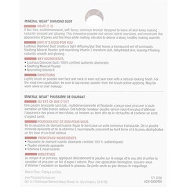 Physicians Formula Physicians Formula Mineral Wear Diamond Dust, Vitamin E Mineral Weightless Powder and Serum Hybrid, Warm Radiant Finish, Vegan, Talc-Free, Cruelty-Free - Luminous Bronzer