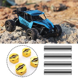 Create idea 30PCS RC Wheel Hex Drive Adaptor Pin Compatible with 1/10 Rc Car 12mm Hex Hub for RC Spare Part RC Car Upgrade Parts Metal Silver
