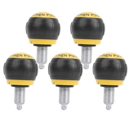 Pack of 5 Pull Pin Spring Knob Fitness Pop Pull Pin Knob M16 for Home Fitness Handle Exercise Replacement Accessories 50 x 45 mm (Black Yellow)