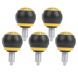 Pack of 5 Pull Pin Spring Knob Fitness Pop Pull Pin Knob M16 for Home Fitness Handle Exercise Replacement Accessories 50 x 45 mm (Black Yellow)