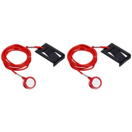 PATIKIL Universal Treadmill Magnet Safety Key 0.75inch, 2 Pack Treadmill Key Replacement with Magnetic Safety Switch Lock for Running Machine Image Gym, Black