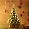 100 Pieces Plastic Christmas Tree Bulbs and 5 Stars Replacement