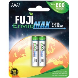 Fuji Batteries 4400BP2 EnviroMax AAA Super Alkaline Batteries (2 Pack), 1 ea