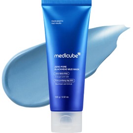 medicube Zero Pore Blackhead Mud Face Mask Skin Cooling and Pore Firming 3 Minute Quick Drying Formula with Aha. Bha. Pha and Pore Cleansing Clay 3.52 oz