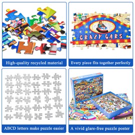 Amusement Park Jigsaw Puzzles for Adults 1000 Piece Theme Park Jigsaws 1000 Pieces for Adults Gifts