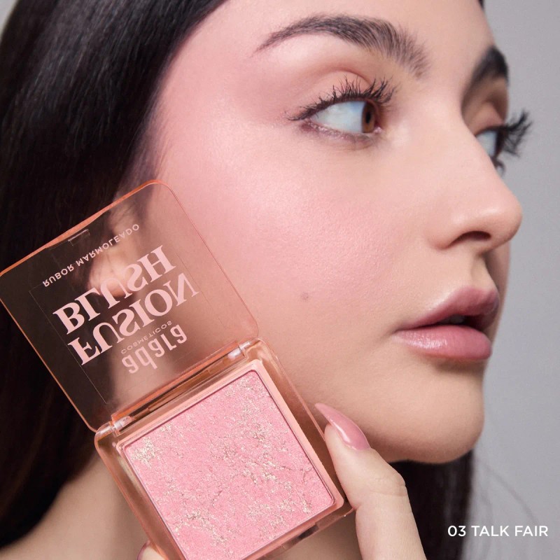 Rubor En Polvo Fusion Blush Marmoleado Adara Cosmeticos