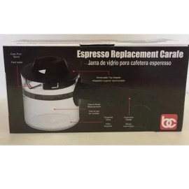 Bene Casa 4-Cup Replacement Carafe.Jarra de vidrio para cafetera Espresso.