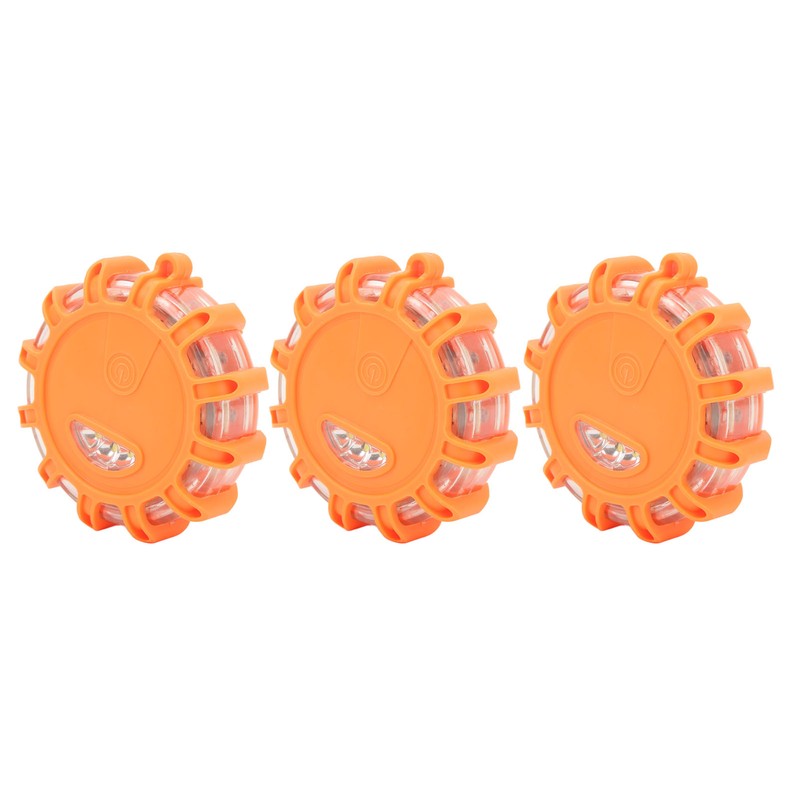 3pcs LED Road Flares Light 9 Modes Waterproof Shock Resistant