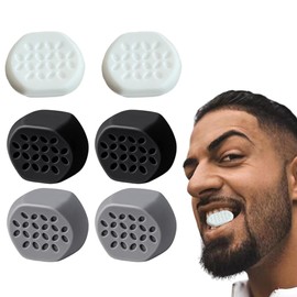 Comebachome Jaw Line Exerciser Chewing Chin Exerciser 6 Pcs Chewing Chin Line Exerciser Double Chin Reducer Workout Trainer Face Cheek Neck Muscles 8th Generation Jaw Exerciser