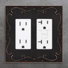French Cabriole Decorative Wall Plate Switch Plate Outlet Cover (Double