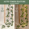 Waipfaru Christmas Decoration Indoor - 6FT Eucalyptus Garland with Timer,