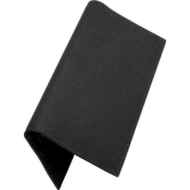 Dom Teporna Men's Long Wallet, Cowhide Leather, Ultra Thin 0.4 inches (1 cm), YKK Zipper, Coin Pocket, Thin Wallet, Bill Compartment, Card Slots, black